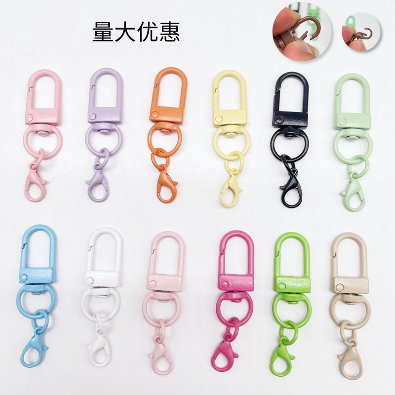 Door Latch Bag Pendant Lobster Clasp Keychain DIY Bag Doll Accessories Colorful Painted Alloy U-Shaped Swivel Dog Clip Door Latch Bag Pendant Lobster Clasp Keychain DIY Bag Doll Accessories Colorful Painted Alloy U-Shaped Swivel Dog Clip