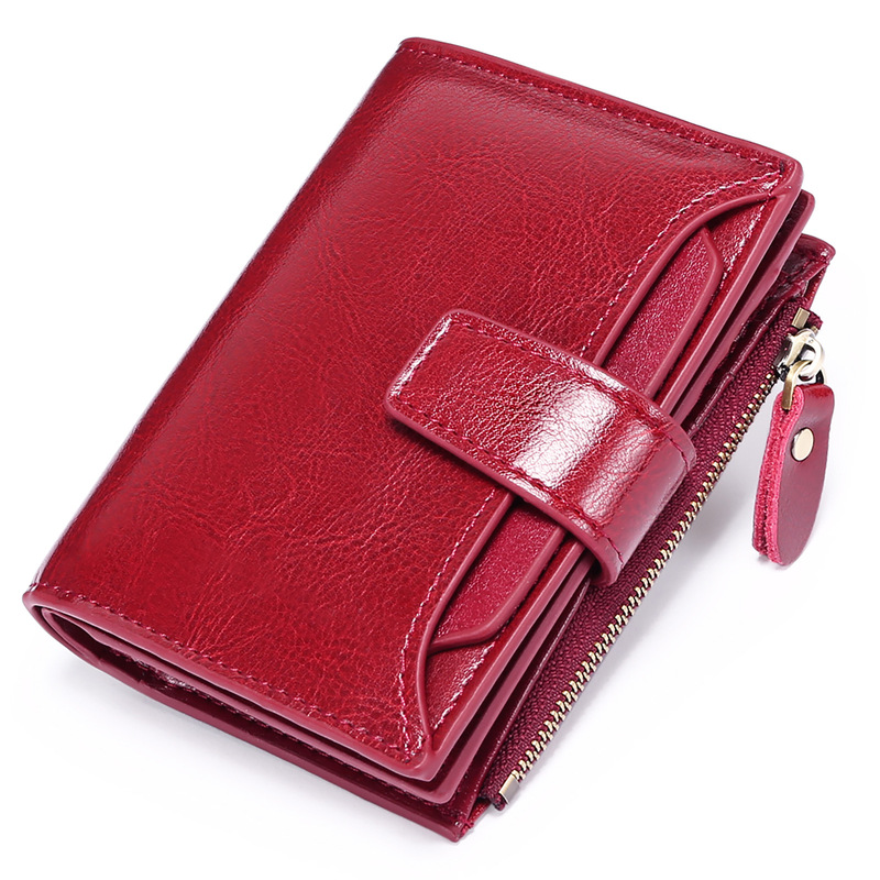 Cross-Border New Soft Leather Women's Wallet Female Short Student Korean Version Multi-Functional Coin Purse Driver's License Wallet Female Trend