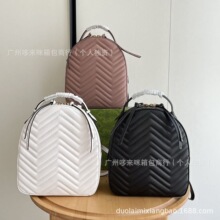 跨境外贸优质女包货源 欧美时尚休闲女士双肩包 休闲真皮女士背包
