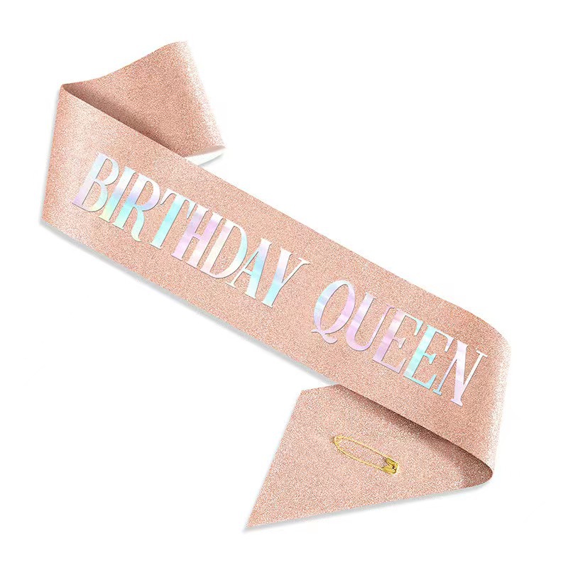 Carta europea y americana corona Feliz cumpleaños correa de hombro partido pelo corona traje diadema al por mayor