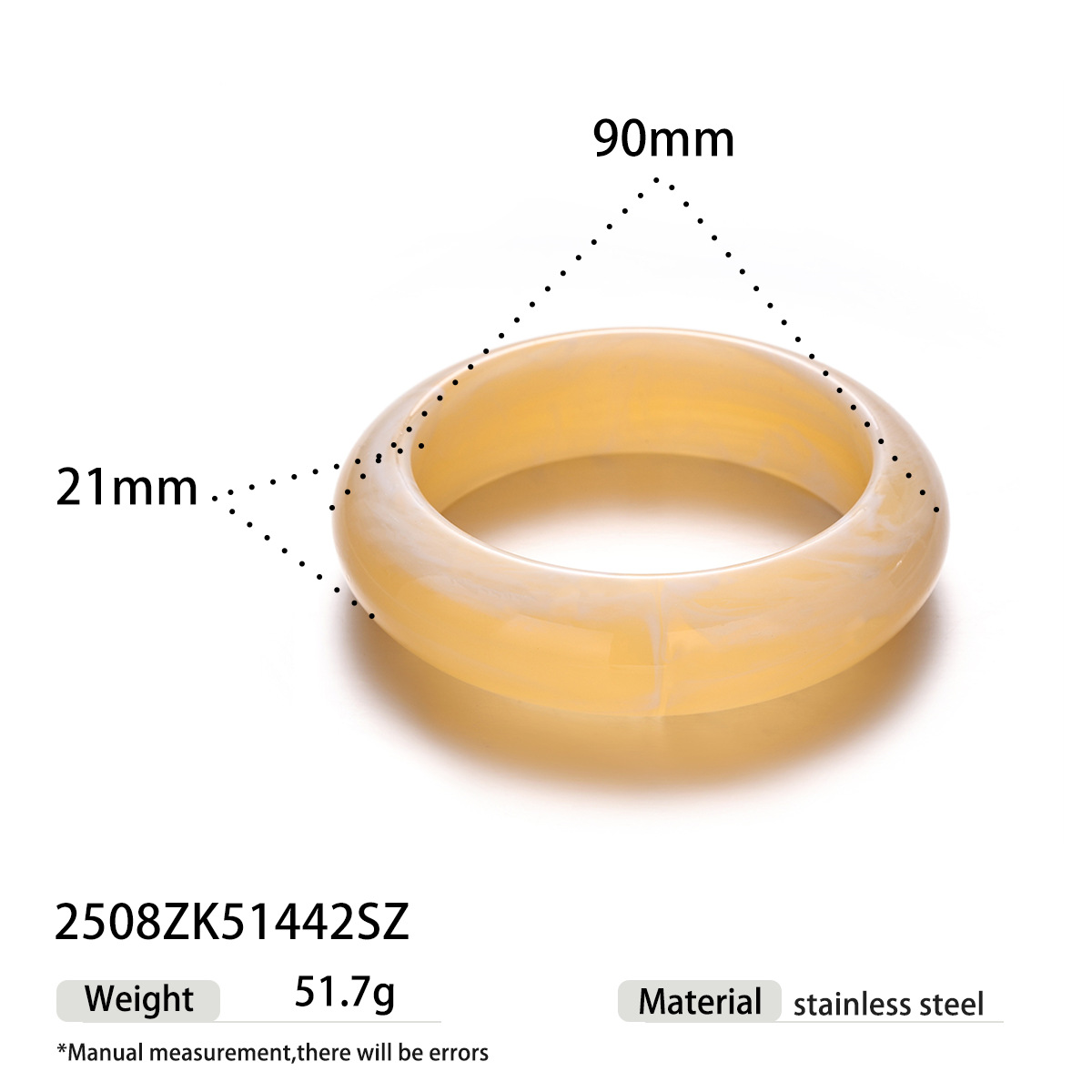 Tina transfronteriza Europa y América acrílico anillo pulsera mujer ins explosión multicolor diseño universal sensación de joyería al por mayor image 12