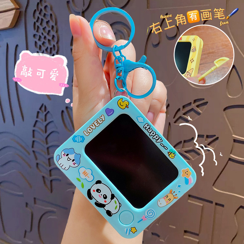小画家迷你涂鸦画板公仔钥匙扣批发可爱钥匙链背包小挂饰挂件饰品|undefined