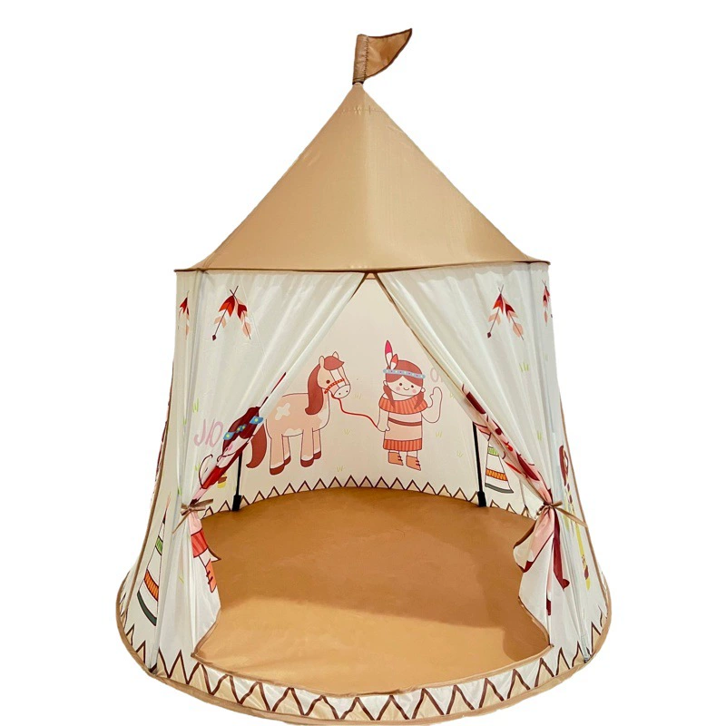 Детская палатка для дома оптом, трансграничная торговля, палатка-замок принцессы, детская юрта, игровой домик, индейская маленькая палатка