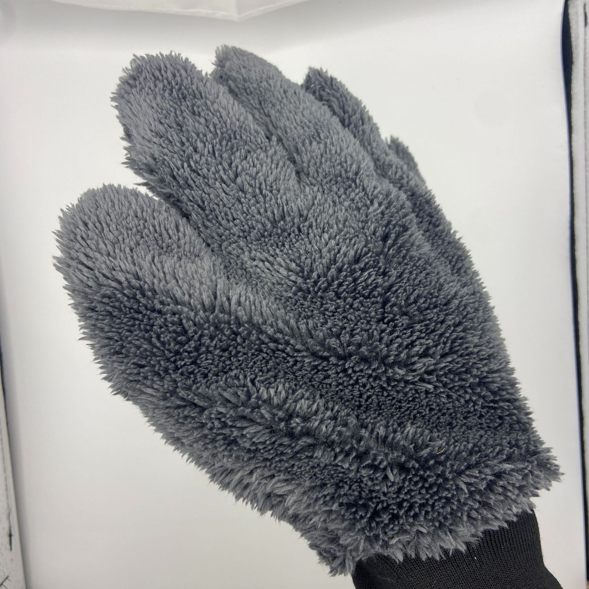 Car Wash Gloves, Double-Sided Five-Finger Thick Plush Car Cleaning Brush, Foaming Cleaning Brush for Car Detailing