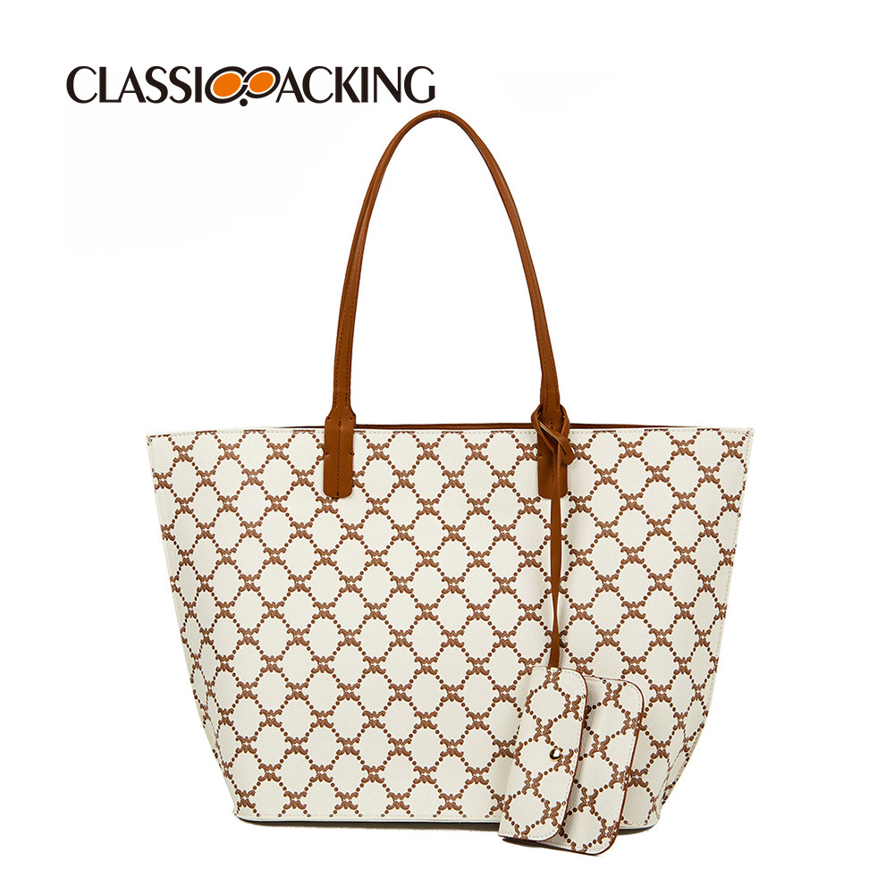 Fábrica al por mayor tablero de cuadros bolso de hombro de gran capacidad impermeable bolso de mano unisex bolso con impresión de logotipo