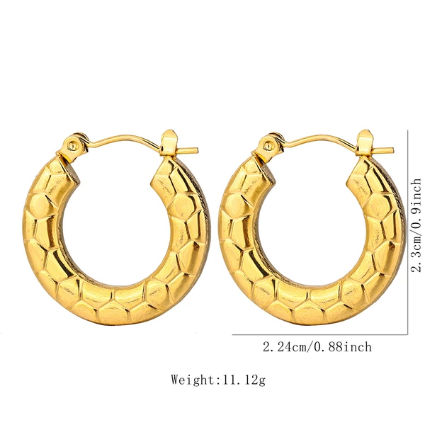 A pair of FY6008 woven ear buckle