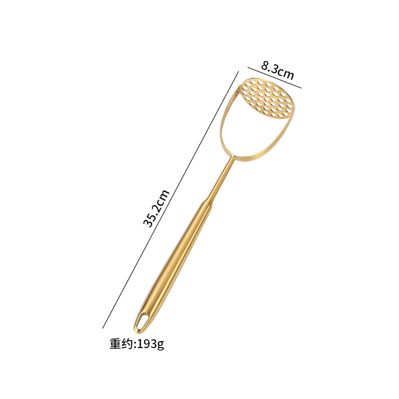 Amazon cocina de acero inoxidable guisado de fideos de pesca lengua cuchara de carne tenedor de patata conjunto de regalo