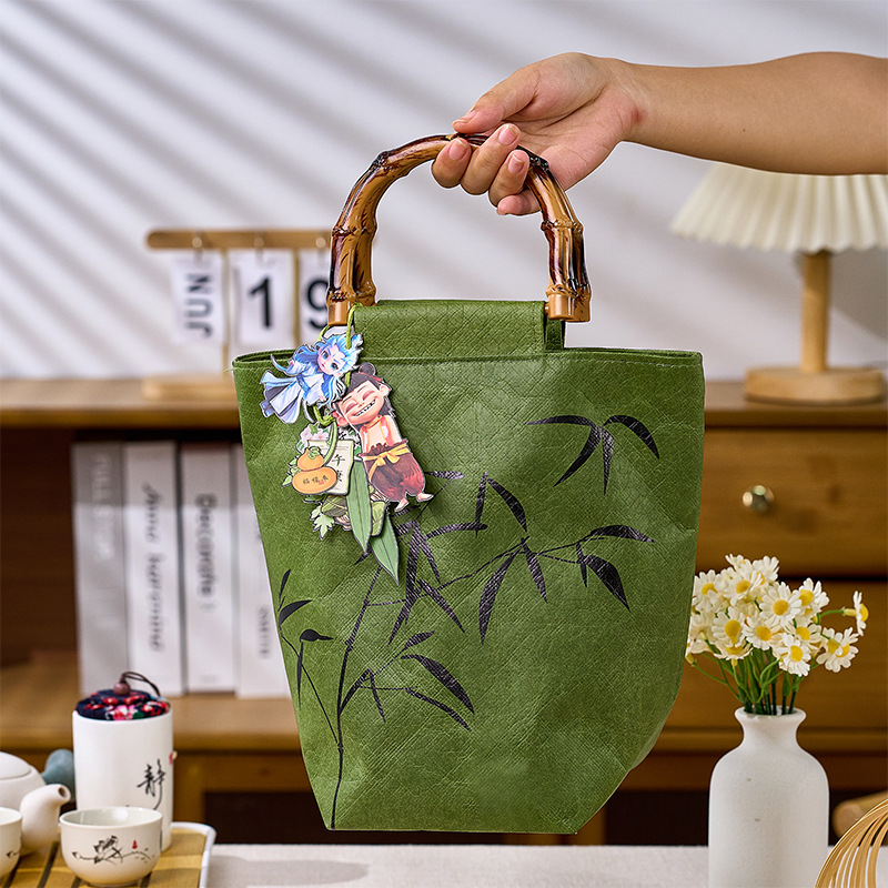 2025新款粽子手提袋礼品袋高档咸鸭蛋空盒端午节包装杜邦纸袋