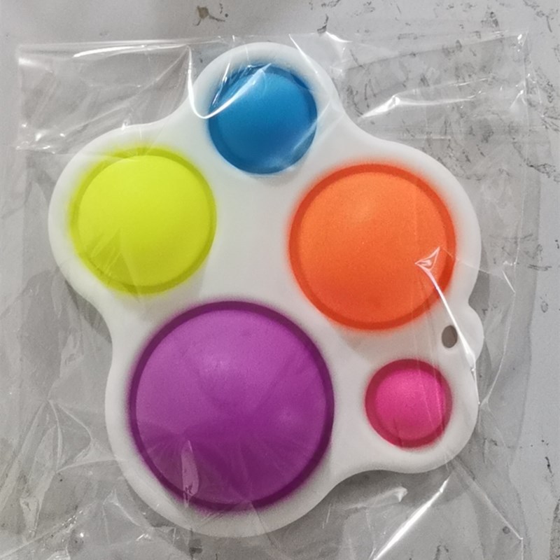 Dedo burbuja música ratón asesino pionero llavero descompresión juguete dedo prensa placa cinco dedo burbuja música fabricante en stock