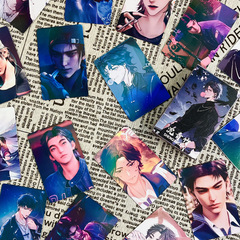 Shen Qingzhu's personal merchandise: 55 unique laser mini cards, including the "Chase God in the Mortal Realm" themed LOMO card.