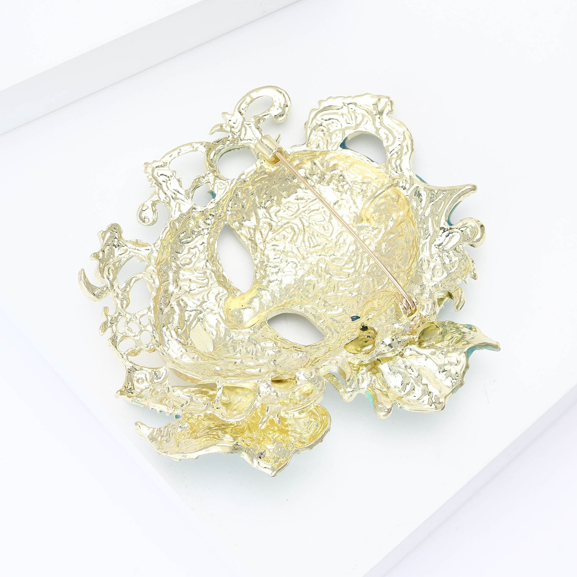 New Hot-Selling Fashion Creative Heavy-Duty Enamel Oil-Drip Carnival Mask Brooch Alloy Personality: Br4619