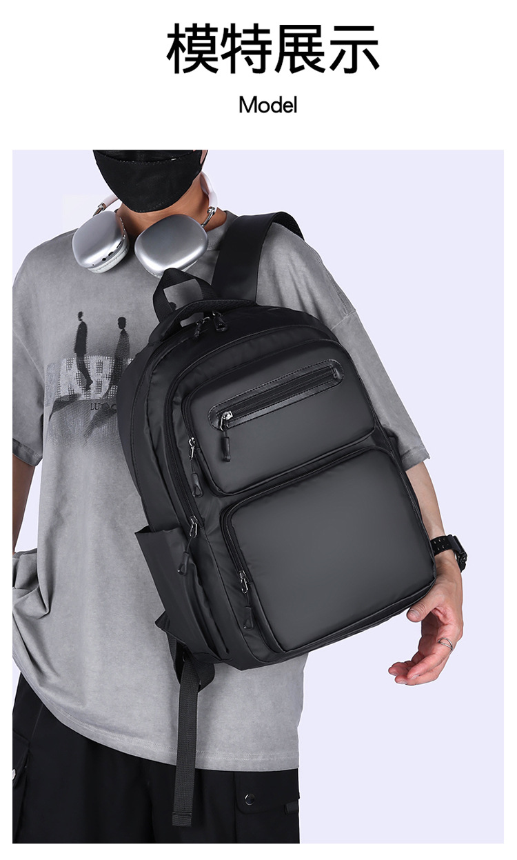 Cross-border wholesale of new large-capacity, simple commuting computer bags, school bags for junior and senior high school students, foreign trade backpacks for men, Korean version undefined