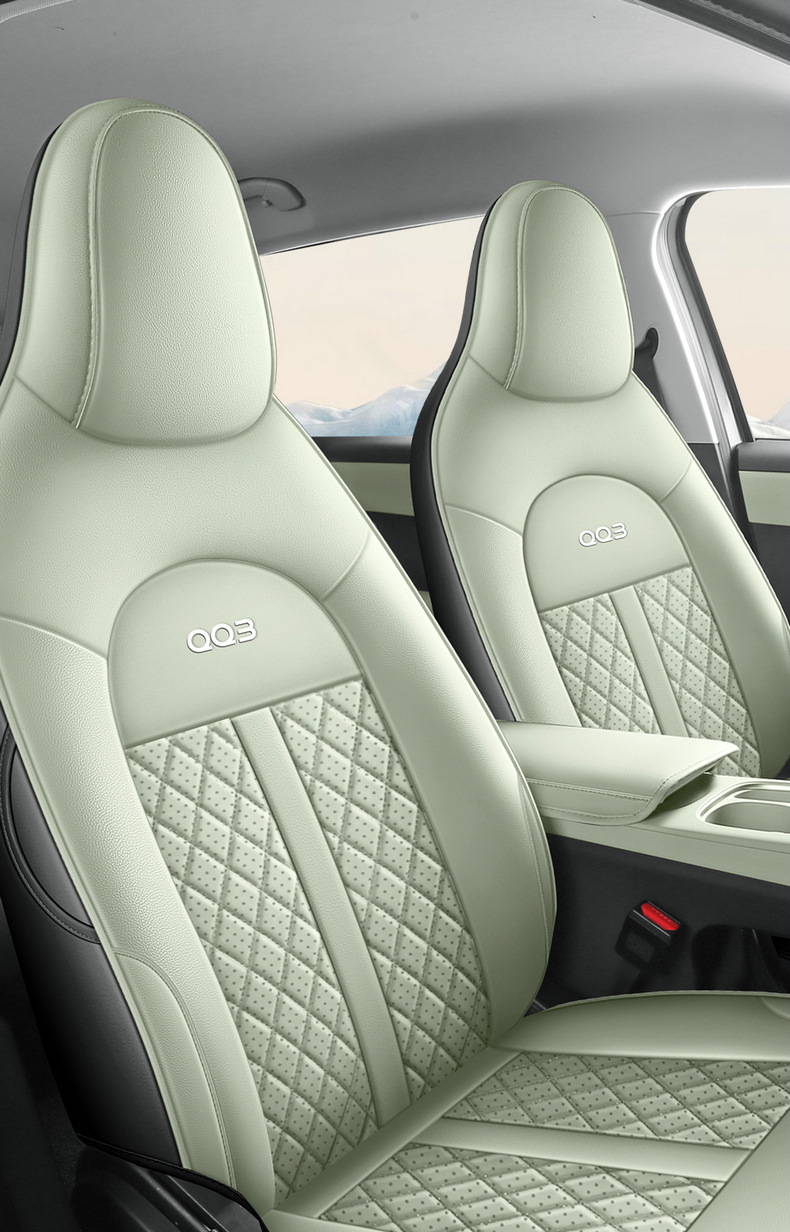 Factory Direct Sales, Can Be Shipped on Behalf of the Customer, Special Car Seat Covers for Chery Qq3Ev, Perforated Leather, Wear-Resistant, Full Coverage