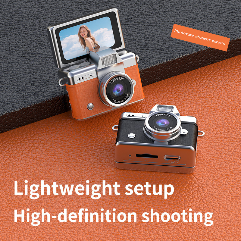 Cross-Border New Ccd Digital Vlog Retro Student Photo and Video Recorder Flip-Screen Card Machine Mini Digital Camera