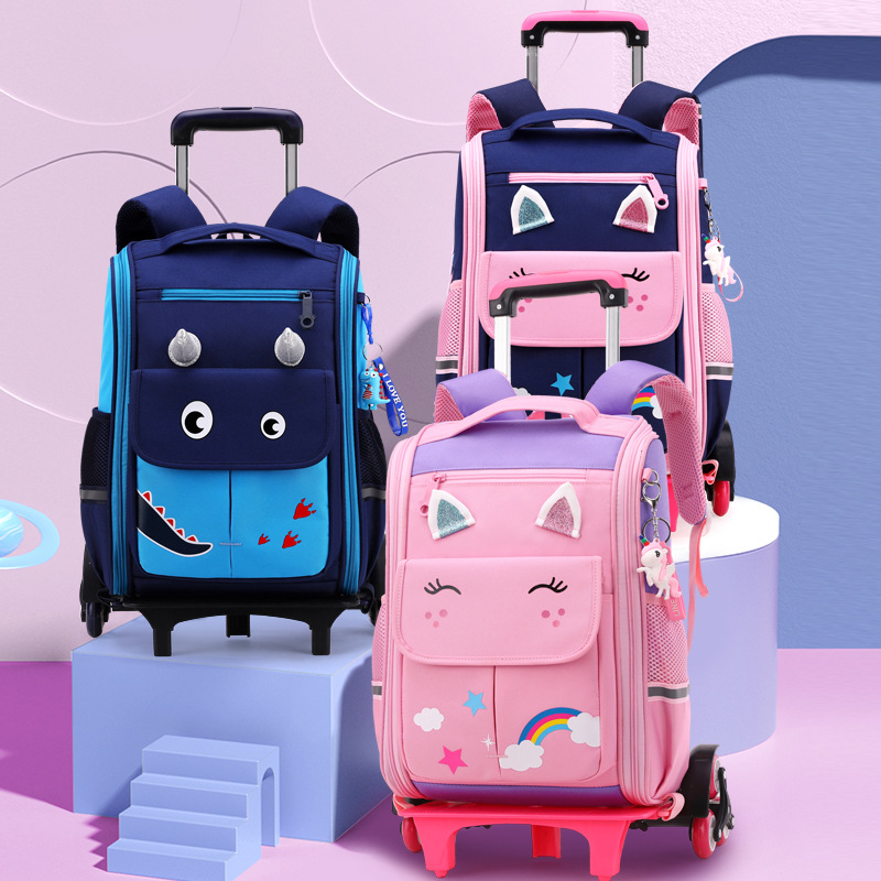 Mochila escolar con diseño de pez para niños y niñas de 2.º, 3.º, 4.º y 5.º grado, mochila ligera con logotipo impreso para ventas internacionales.