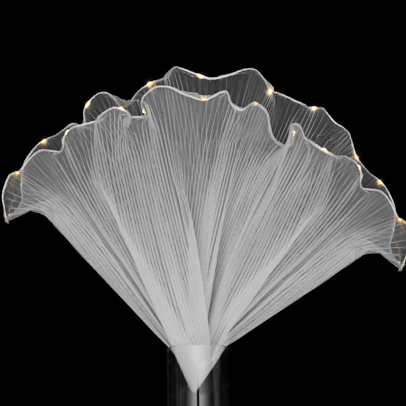 Hilo de onda bilateral plisado hilo de onda perla simple estilo Chanel ramo forro de flores papel de embalaje de flores de malla