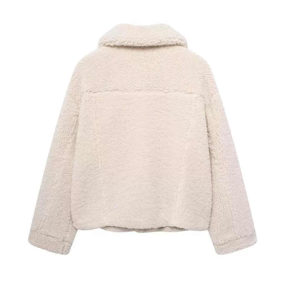 Demi-season velvet jacket for leisure, city style