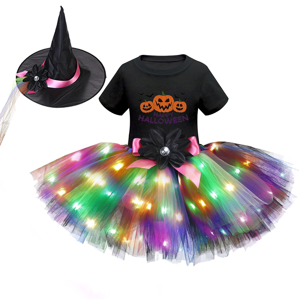 Хэллоуин светодиодный костюм с короткими рукавами 27