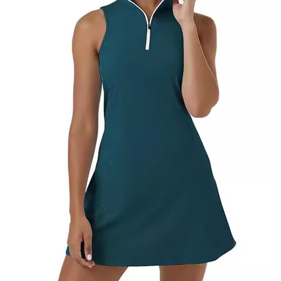 2025 New Model Amazon Women's Tennis Wear and Golf Wear with Built-In Shorts and Sleeveless Sports Training Wear