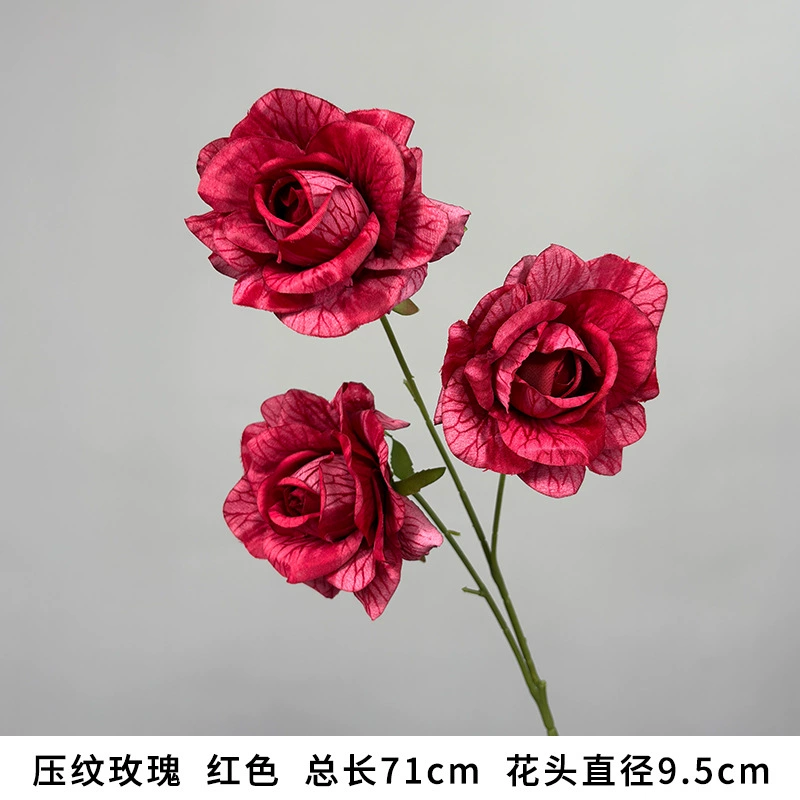 Красные искусственные цветы для свадьбы, искусственные цветы и композиции с шелковыми цветами, сценическое оформление, свадебные цветы, реалистичный