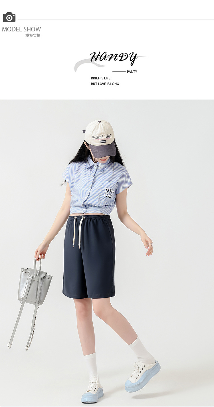 Maternity Pants Summer New Style Ice Silk Bell Bottoms Shorts Outerwear Sweatpants Five-minute Pants Hot Sellers Maternity Pants