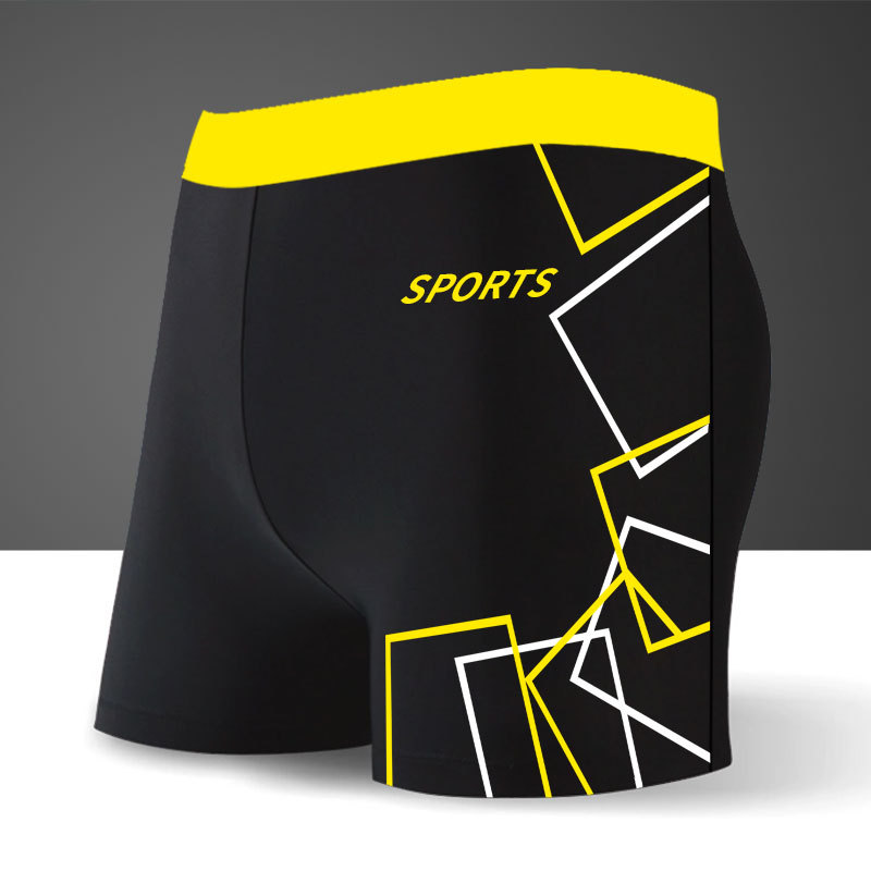 Bañador de natación boxeador de los hombres de secado rápido impermeable nylon deportes pantalones casuales color sólido aguas termales de los hombres playa vacaciones playa pantalones cortos