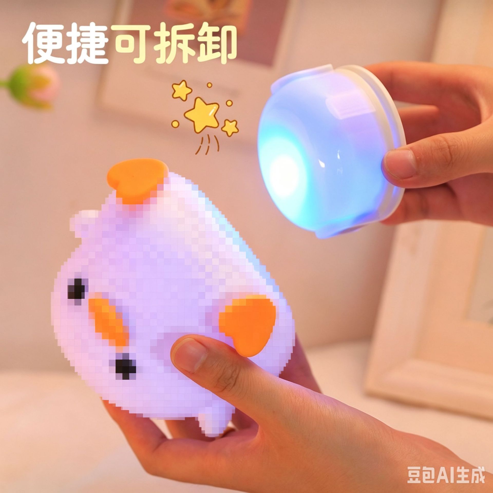 Luz nocturna de silicona con diseño de dibujos animados, lámpara táctil creativa con forma de nube, luz nocturna decorativa para dormitorio, lámpara de mesa con forma de unicornio.