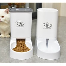狗狗猫咪饮水机猫粮自动喂食器猫投喂宠物喝水神器不插电喂水用品
