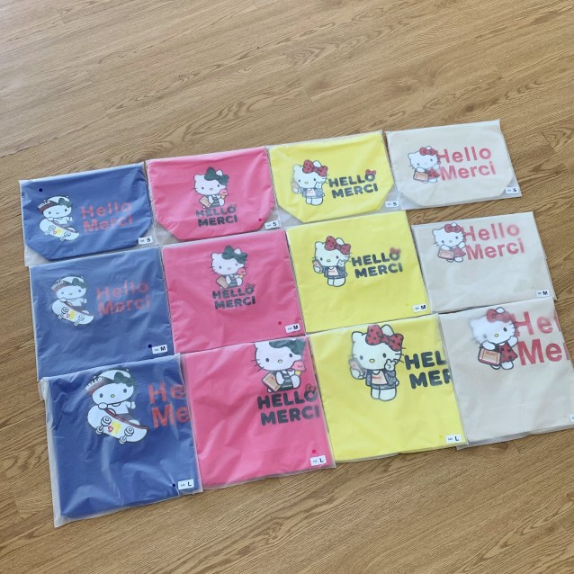 巴黎限定款!Me*rci*hello kitty联名款帆布包 小红书推荐