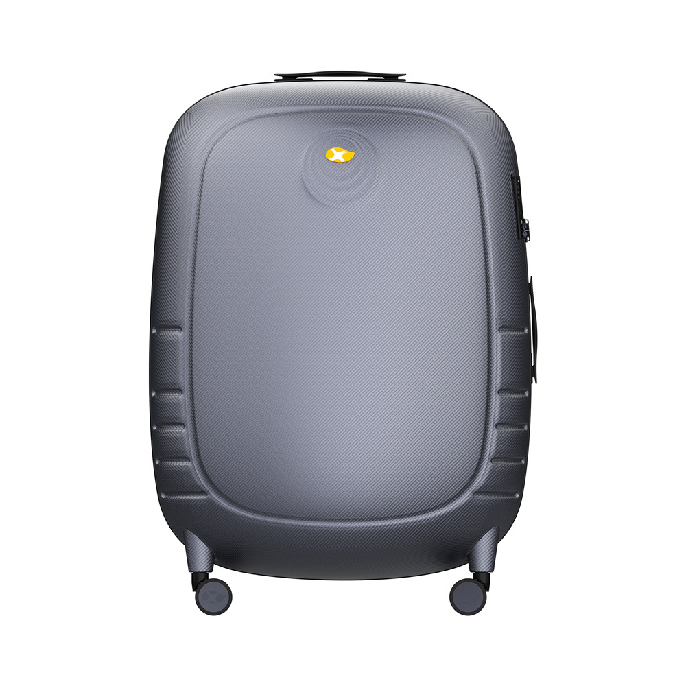 Vali nhựa PC bề mặt mờ chống xước 20 inch cabin chống va đập êm ái — Màu bạc chi tiết 2