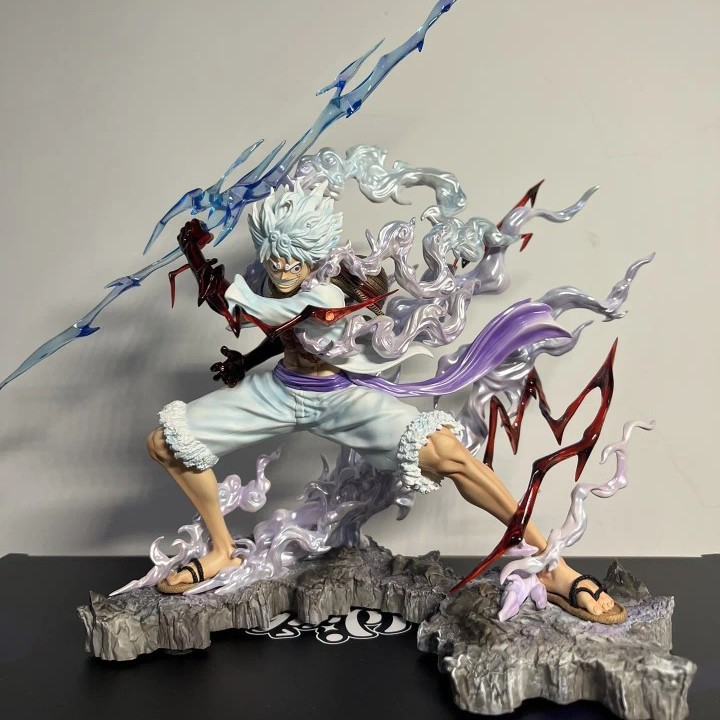 优质版海贼王手办 五档路飞 Wink尼卡路飞紧握雷电 模型摆件礼物