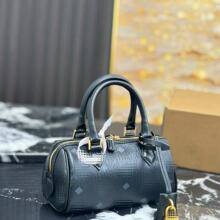 真皮M枕头包迷你新款单肩手提斜挎包老花通勤时尚百搭轻奢精品包