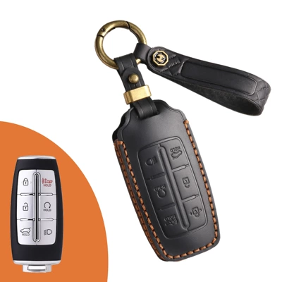 GV80/G90 Car High-grade Protective – Car key bag - 6-keys-black