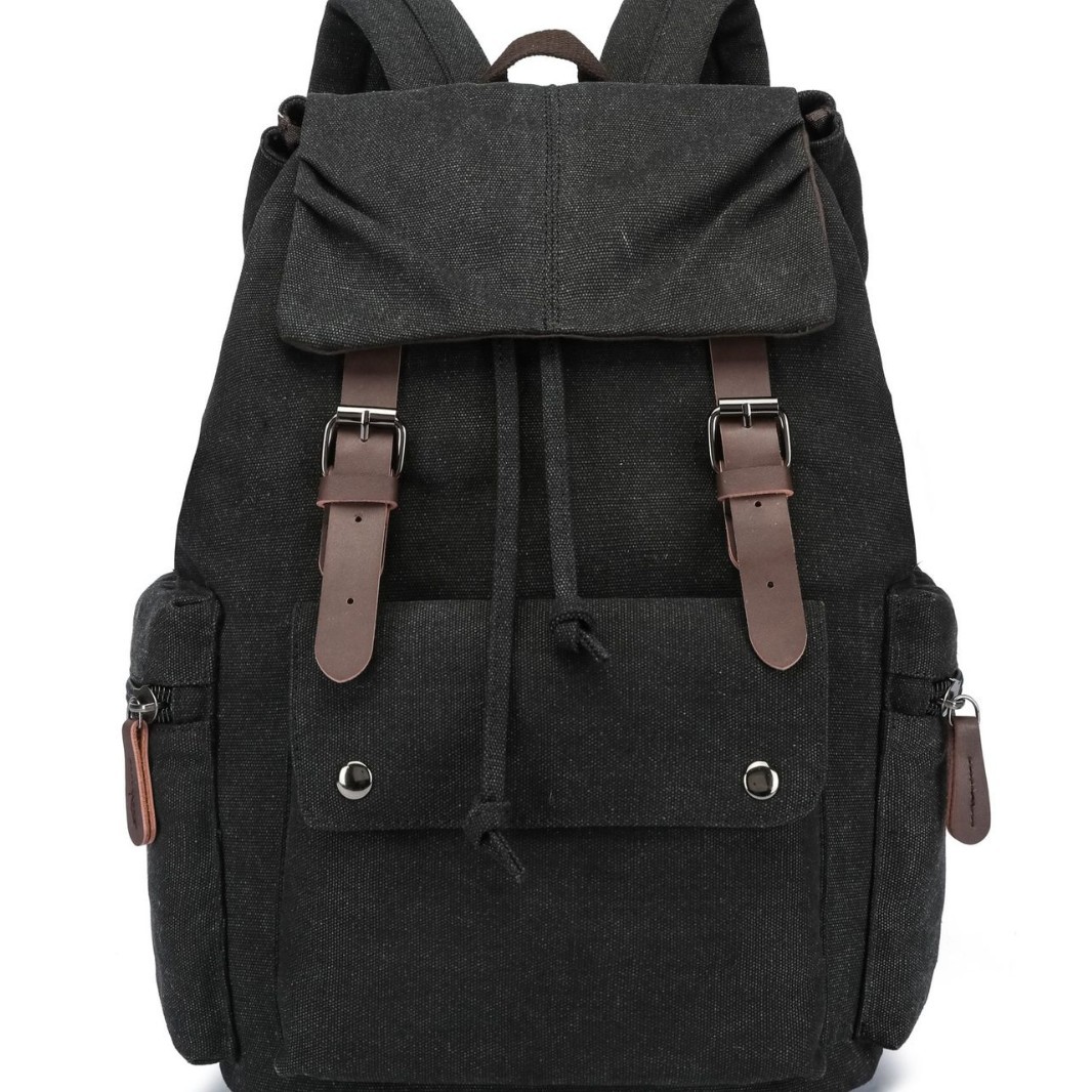 Transfronterizo estilo coreano simple casual bolso de la computadora del estudiante de los hombres mochila portátil de moda fresca mochila de viaje mochila de lona