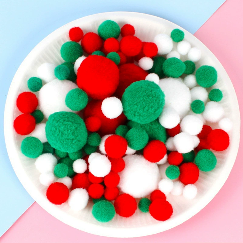 Маленький меховой шар цветной высокоэластичный плюшевый мяч ручной работы DIY игрушка для животных изготовление детского сада милые украшения ins