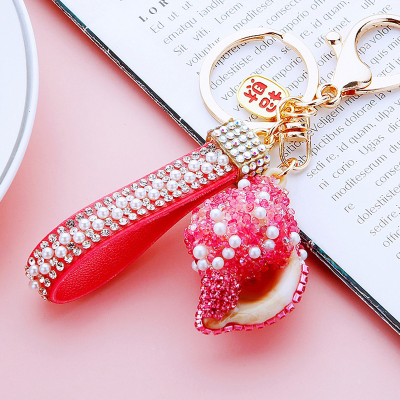 A768 Lucky Pagoda Snail Pearl Style Pink