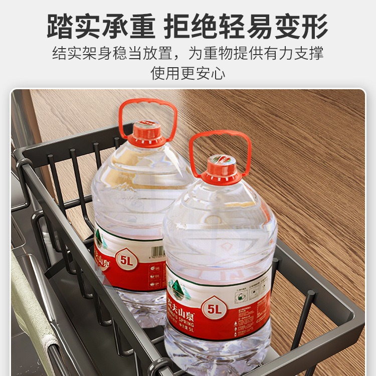 Estante de fregadero de cocina Estante de drenaje de trapo Grifo de agua Estante de almacenamiento de bolas de alambre de detergente multifuncional junto a la piscina