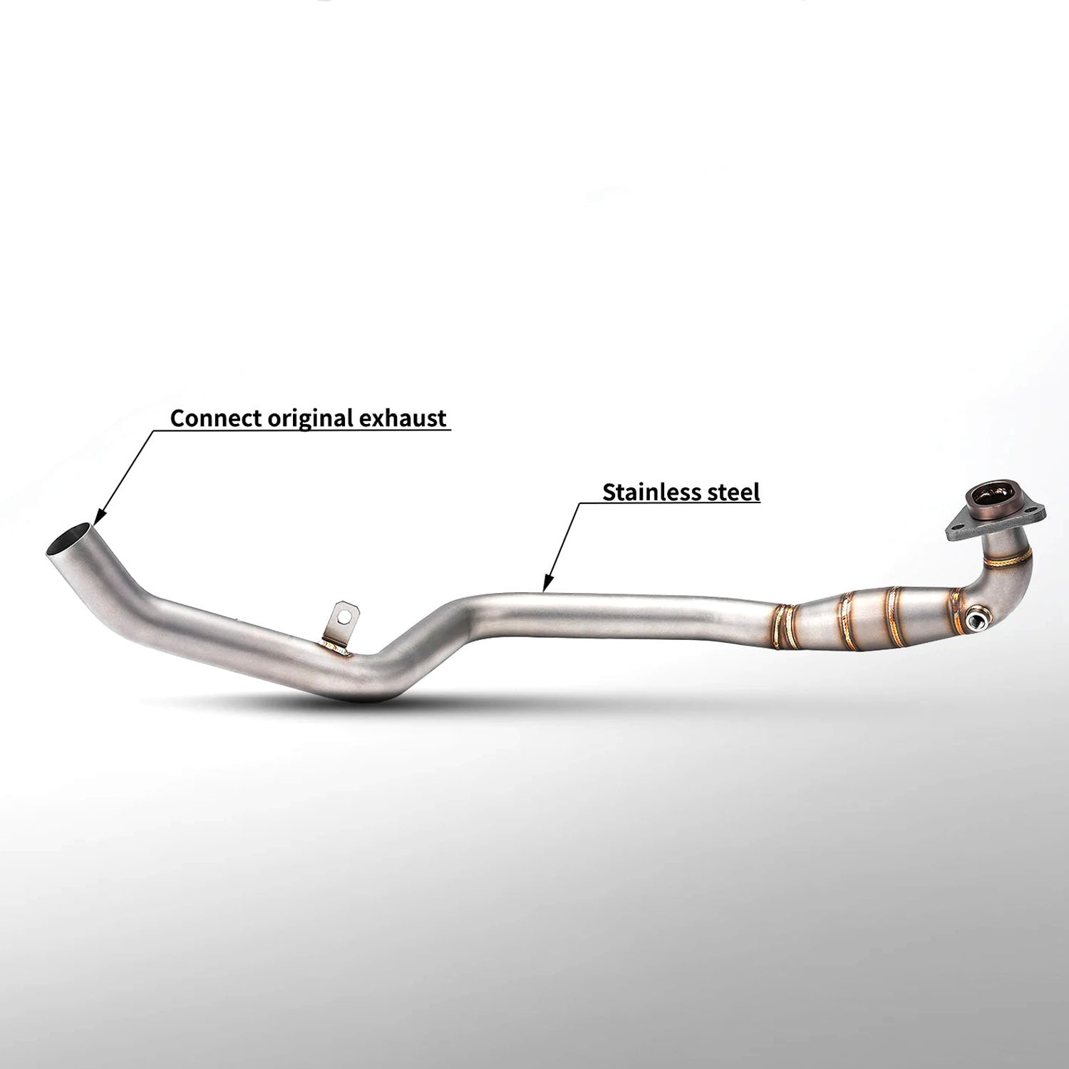 Xadv750 Forza 750 Front Section Motorcycle Modified Exhaust Pipe Middle Section Forza 750 Non-Destructive Installation