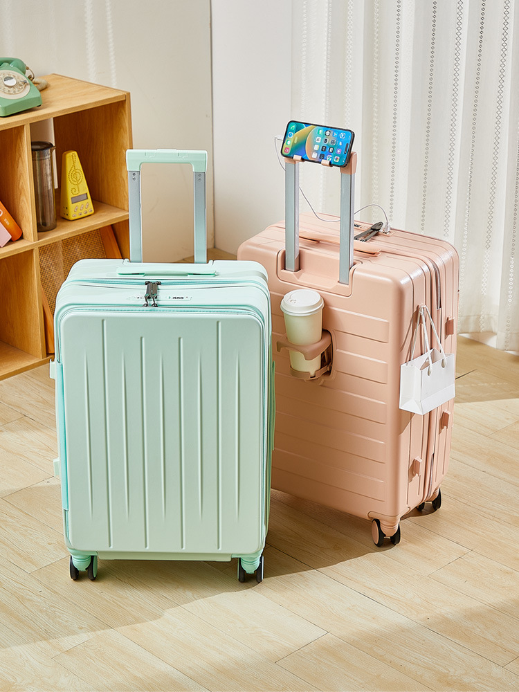 Maleta de viaje multifuncional personalizada al por mayor, maleta de mano para estudiantes de 20 pulgadas, maleta de viaje para hombre, maleta con ruedas de gran capacidad de 26 pulgadas.