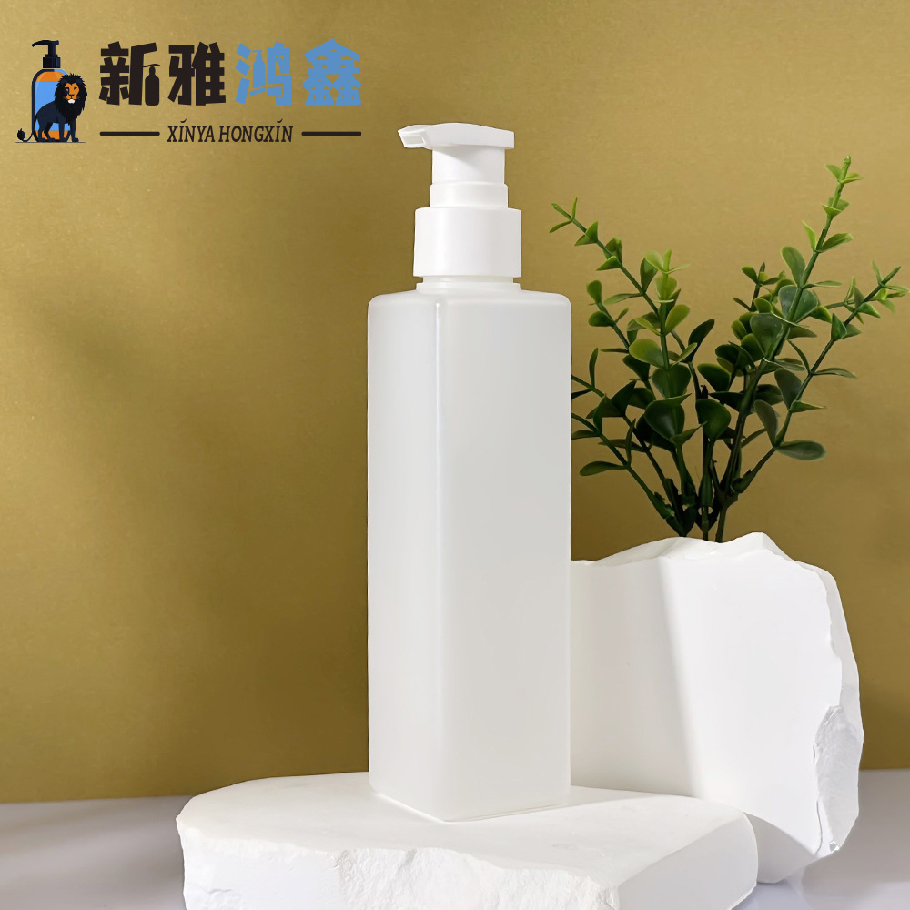 工厂直销200ML四方PE塑料瓶 洗手乳液瓶洗护洗发水分装瓶沐浴露瓶