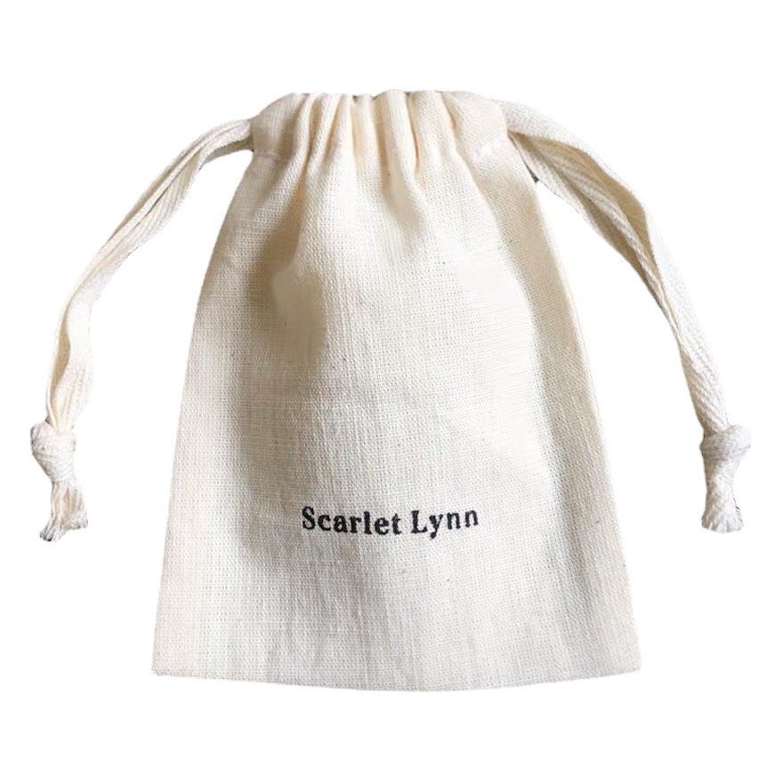 Popular lienzo joyería raspado tablero pequeño paño bolsa de perlas cadena Wenwan algodón cordón bolsa de polvo de grano de café bolsita