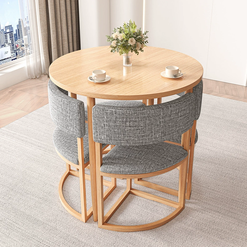 Простой стол для переговоров и стул, комбинированный магазин, стол и стулья для приема, небольшой круглый стол, офисный балкон, стол для отдыха