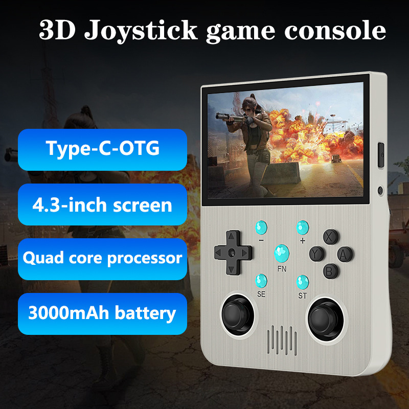 New G30 Open Source Handheld Game Console 4.3inch Screens Retro Handheld Arcade Dual Joystick Portable Home Handheld Game Console