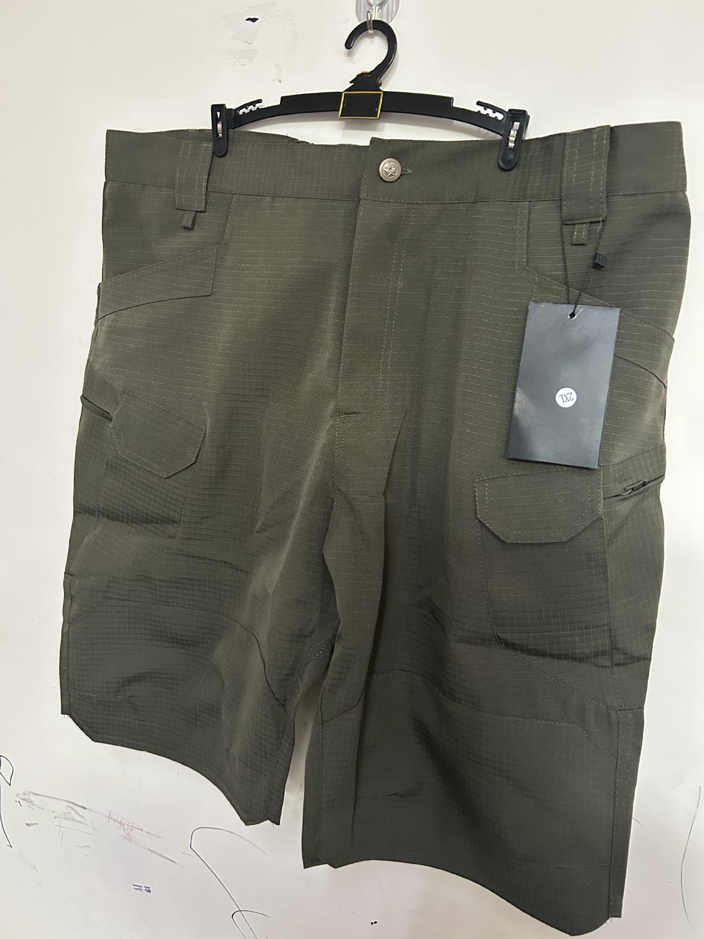 315g Weight Knee Length Pants Length Men's Waterproof Quick Dry
shorts Solid Color Camouflage Streetwear Regular Fit Men's Bottoms