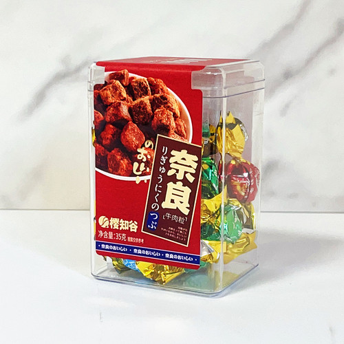 Sakura no Tani Nara Beef Granules Spicy Five-Spice Satay Mixed Flavor Box Packaging Beef Jerky Snack Gift