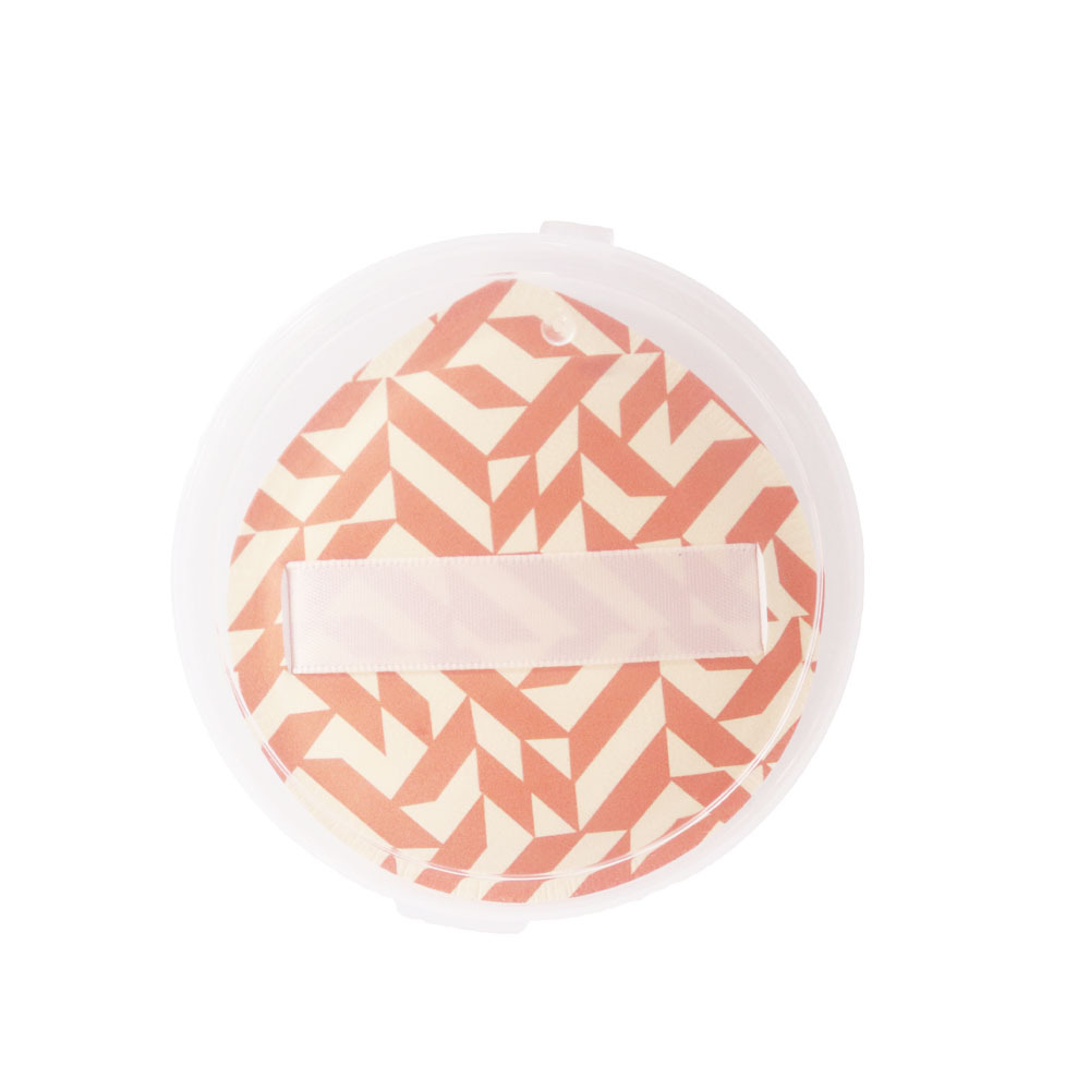 Esponja de maquillaje japonesa Rubycell naranja con rejilla, tamaño grande, tipo malvavisco con cámara de aire - Caja individual