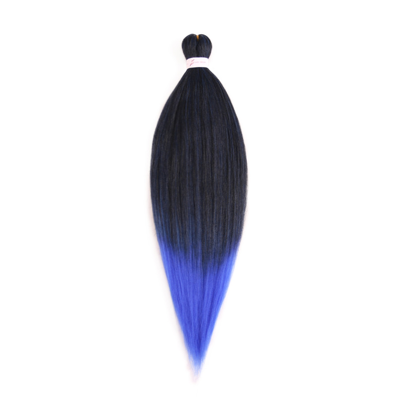 EZ Trenza PVC ignífugo a baja temperatura fibra multicolor flojo gran ganchillo de trenza fábrica de cabello recto un cabello