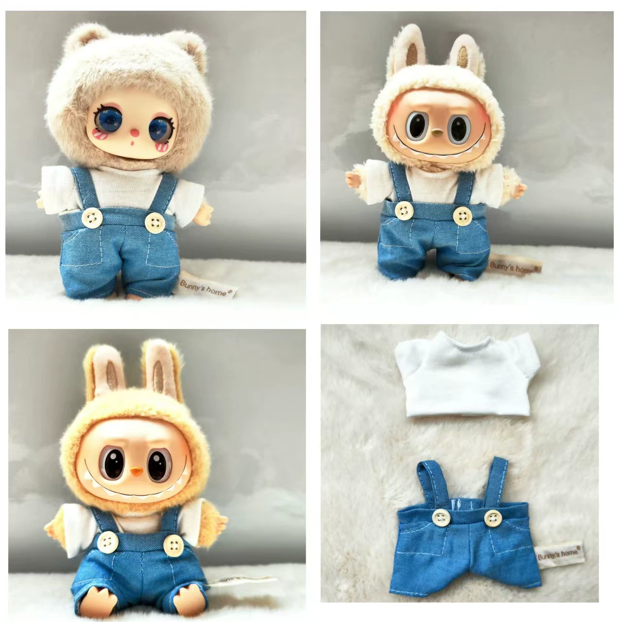 Doll plastic, overall for dressing up, second generation, children's clothing
