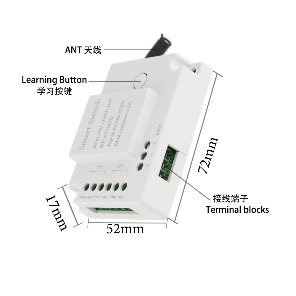 Switch key, wireless smart lights, remote control, 110v, 220v