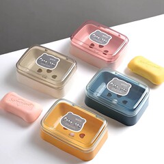 翻盖肥皂盒创意带盖沥水便携式学生宿舍卫生间家用浴室香皂盒子